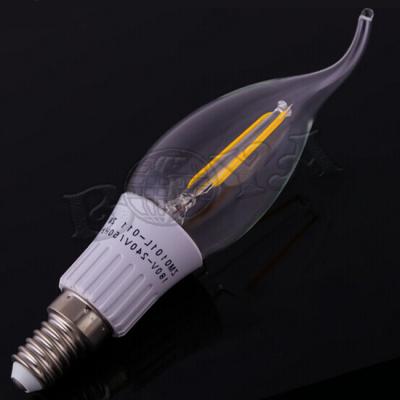 China High Efficiency 110V / 220V 4W COB Led Filament Candle Lights E12 / E14 for sale