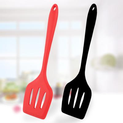 China Viable Nonstick Silicone Notched Spatula Turner Leak Shovel Kitchen Tools Instruments Kitchen Utensil Set for sale