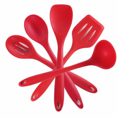 China 2021 Custom Sustainable Silicone Kitchen Utensil Set 5 Pcs Kitchen Bakery Cookware Set Cookware Sets for sale