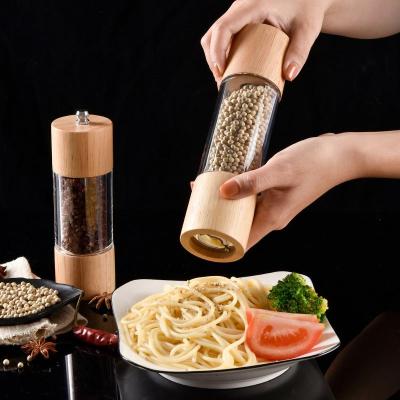 China Interesting price viable wholesale kitchen instruments spice glass plastic grinder for sale