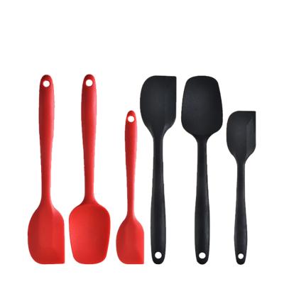 China Viable Heat Resistant Bakeware Tools Kitchen Baking Pastry Tools Spatula Spoon Scraper Cake Silicone Spatulas Set for sale