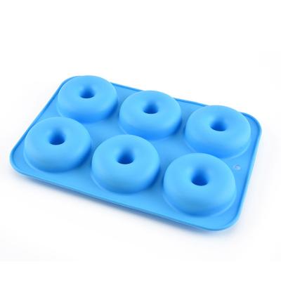 China Sustainable Heat Resistant Silicone Silicone Donut Cake Mold Cake Baking Tools for sale