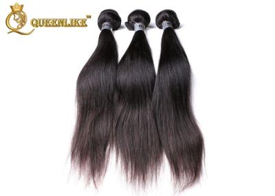 China Glam Natural Black Unprocessed Human Hair Extensions Straight Hair Weft for sale