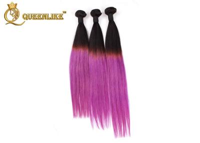 China Colorful Ombre Straight Virgin Peruvian Human Hair 28 Inches Hair Extensions for sale