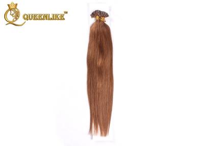 China Armadura lisa oscura del cabello humano recto de las extensiones del pelo de la extremidad de Brown U ningún enredo en venta