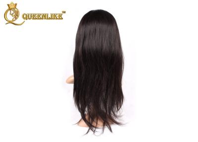 China Cabelo humano brasileiro humano das perucas 100% do cabelo da parte dianteira reta de seda do laço à venda