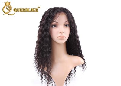 China Pelucas llenas suizas rizadas brasileñas negras naturales del cabello humano del cordón con el pelo del bebé en venta