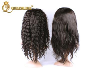 China Peruca completa do cabelo humano do laço de Glueless dos Peruvian misturados da cor 100% com pentes/correias à venda