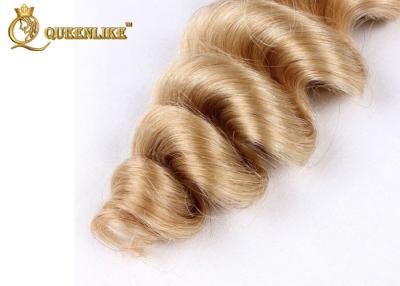 China Bouncy Natural Hair Weave Human Hair , Loose Wave Peruvian Virgin Hair for sale