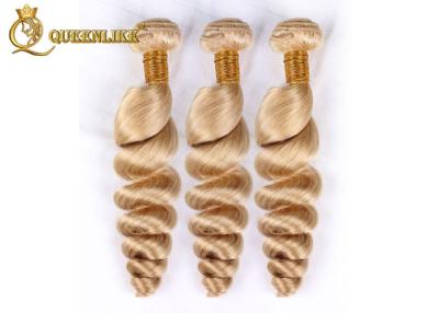 China Blonde 613# Peruvian Human Hair Deep Wave / Deep Curly Hair Weave for sale