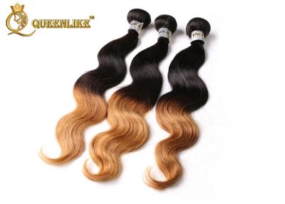 China 100% unverarbeitetes Schwarzes Ton Browns zwei zur Ombre-Haar-Erweiterungs-Körperwelle zu verkaufen