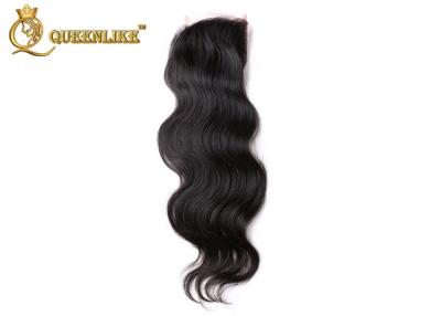 China Body Wave 8 to 30 Inhces Free Part Human Hair Lace Closure Natural Color Thick Human Hair Lace Closure for sale