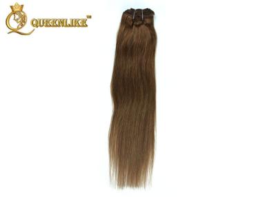 China Smooth Brown #8 Clip In Hair Extension Malaysian Virgin Remy Hair for sale