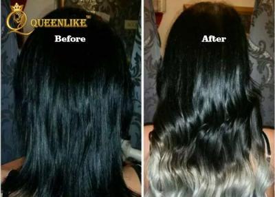 China Clip natural 100% de la Virgen del negro en cabello humano recto sedoso de la extensión del pelo en venta