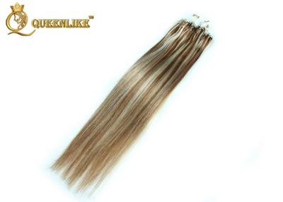 China Piano Micro Ring Loop Hair Extensions Silky Straight 16