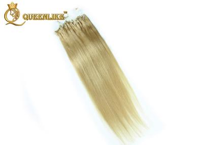 China Das extensões douradas do cabelo reto da cor 24# micro laço para cuidados pessoais à venda