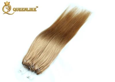 China Ningún color dibujado doble micro de Natutal de las extensiones del cabello humano del lazo del daño puede ser ondulación permanente en venta