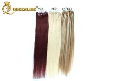 China 100% Micro Loop Human Hair Extensions , Straight European Human Hair for sale