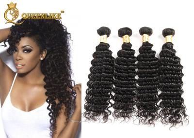 China Abundant Stocks Thick Ends Indian Deep Wave Human Hair Can Be Sytled Easily From Young Girls for sale