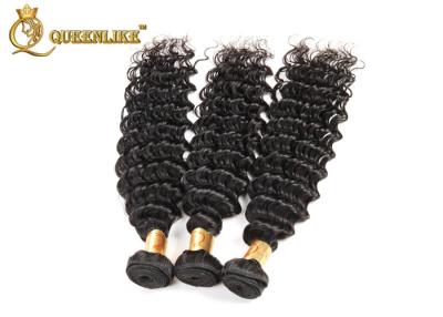 China One Donor Of Each Bundle #1b Color Indian Deep Wave Hair Extension Full Cuticle for sale