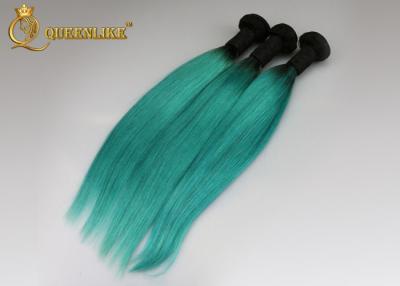 China Cor de tom dois 1B/estilo cambojano reto da forma do Weave cabelo humano do verde em linha reta à venda