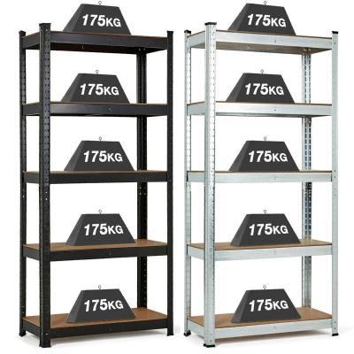 China Storage Shelving 5 Tier Shelf Shelving Unit Racking Industrial Boltless Garage Storage Shelves for sale