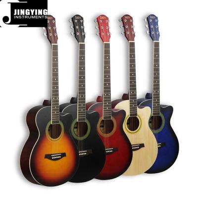 China Wholesale 40 Angle Acoustic Guitar Wholesale 40 Inch Five Color Impeccable Lack for sale