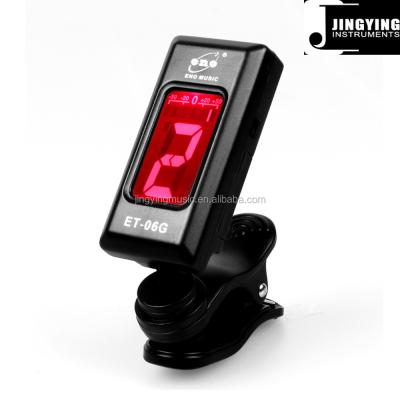 China GUITAR ET-06G wholesale china supplier factory price clip on tuner for guitar for sale