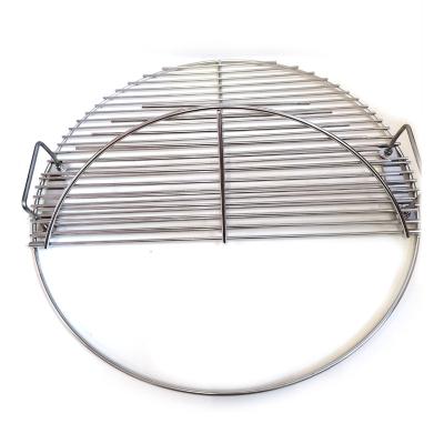 China Easily Cleaned Outdoor Use 21.5 Inch Charcoal Burning Cooking Grids Stainless Steel BBQ Grill Grate Round Mesh Grill Portable Grill Grate for sale