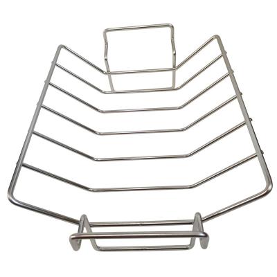 China Easily Cleaned Non-Stick BBQ Grill Stainless Steel Rib Rack Food Grade BBQ Grill Net Mesh for sale