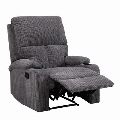 China Modern manual massage salon cotton fabric recliner chair with 8 point massage for sale