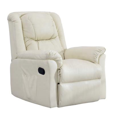 China New Style Living Room Furniture Modern Extendable Home Cinema Leather Single PU Recliner Chair for sale