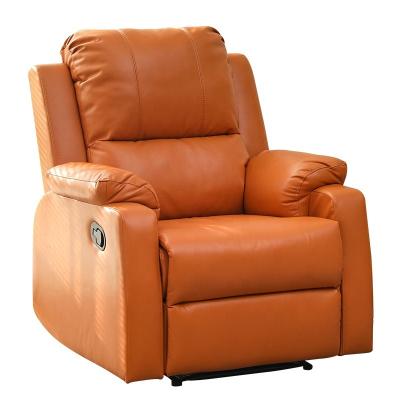 China Luxury Leather Manual Living Room Furniture Sofa Single Seat Air Reclining Reclining Chair for sale