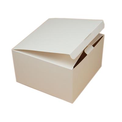 China Recyclable White Paper Hat Box Foldable Packaging Box for sale