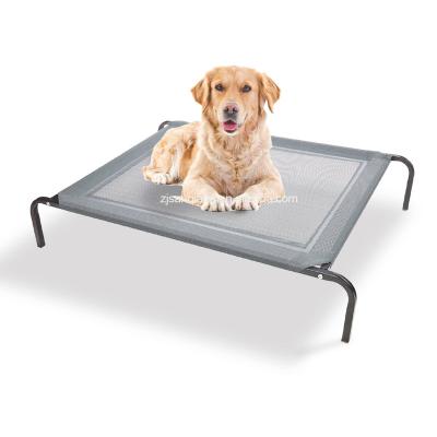 China High Cooling Dog Bed Mesh Fabric Cooling Raised Pet Bed Travel Cradle for sale