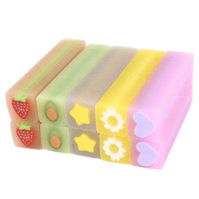 China Promotional Eraser Hot Sell  Custom Cute Cartoon Fruit kawaii PVC Pencil Eraser  Fruit Rubber creative eraser for School and office use for sale