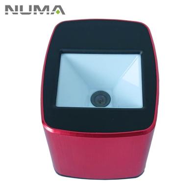 China ABS Plastic Stationary Desktop Handsfree 2D QR Barcode Scanner for sale