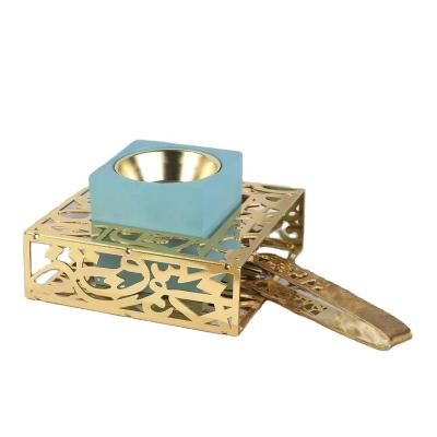 China Wholesale Arabia Metal Fashion Middle East Mabkhara Aromatherapy Stove Home Decor 2021 New for sale