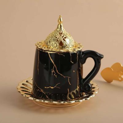 China 2020 New Arabia Hot Sale Design Resin Censer Cup Shape Creative Arabic Censer With Handle for sale