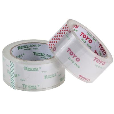 China Clear sticky bopp waterproof packing tape 48mm for sealing for sale