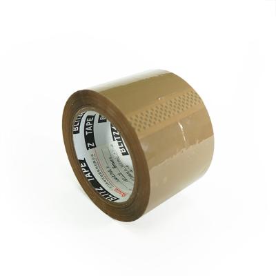 China Waterproof BOPP Brown Strip 3 Inch 2x200m Or Custom Size for sale