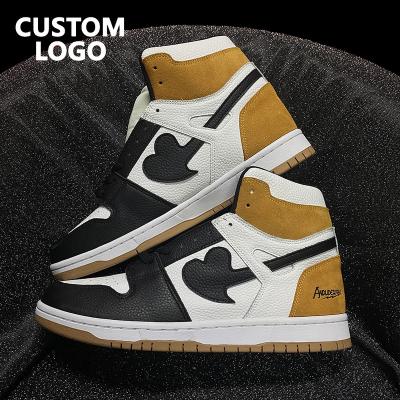 China Top Service Logo Sneaker Wholesale Custom Shoes Custom Fashion Trend Shape High Quality Shoes Men Basketball Sneakers Custom Design for sale