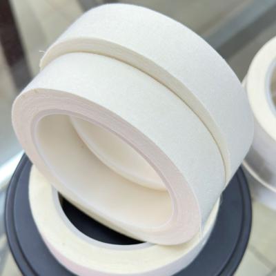 China White Cotton Tape For Hand Tearing Viscosity Hot Melt Adhesive Tape / Pet Tape - 15m To 30m Length for sale