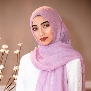 China Wholesale Muslim Women Soft Plaid Squishy Crumple Hijab Scarf Pleat Squishy Shawls for sale