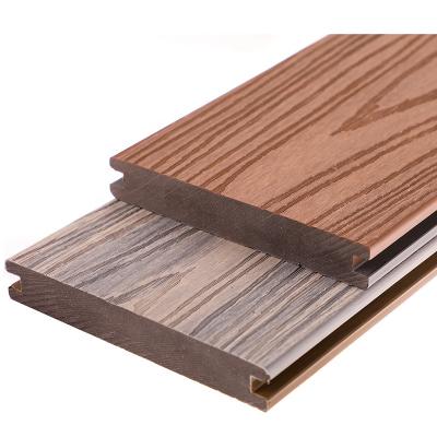 China EUROPEAN WPC Outdoor Cheap Waterproof Solid Wood Plastic Composite Decking Waterproof Solid Deck Flooring for sale