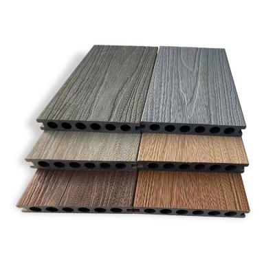 China EUROPEAN China Manufacturer Waterproof Fire Rated 3D Embossed Exterior WPC Wood Composite Decking for sale