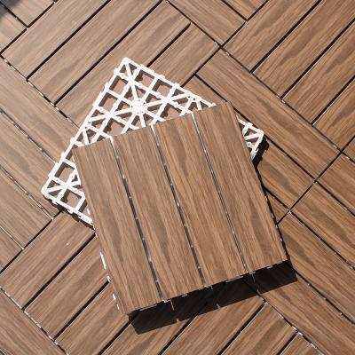 China EUROPEAN DIy Fireproof Decking Tiles Outdoor Wood Eco Friendly Interlocking for sale