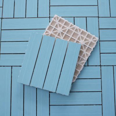 China New Technology EUROPEAN Design Diy Interlocking 4 Slat Mount Sauna Decking Tiles for sale