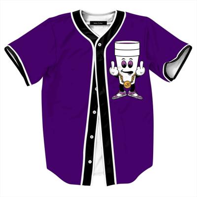 China Antibacterial 100% Polyester Team Baseball Jersey Blank Baseball Uniforms for sale