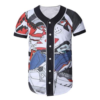 China OEM Antibacterial 100% Polyester Custom Make Your Own Design Baseball Jersey Profession Baseball Uniforms for sale